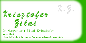 krisztofer zilai business card